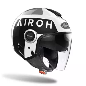 Kask motocyklowy otwarty Airoh Helios Up White Gloss M-2