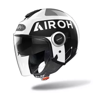 Kask motocyklowy otwarty Airoh Helios Up White Gloss MS - HE-UP38-MS