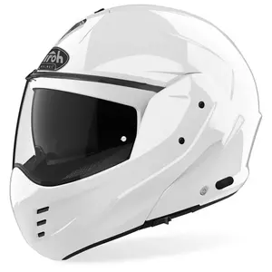 Casco de moto Airoh Mathisse White Gloss XL mandíbula - MTH-14-XL