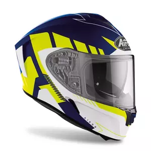 Capacete integral de motociclista Airoh Spark Rise azul/amarelo mate XL-2