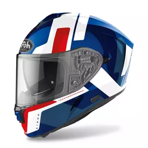 Capacete integral de motociclista Airoh Spark Shogun Azul/Vermelho Brilhante XL-1