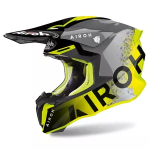 Airoh Twist 2.0 Bit Yellow Gloss XL enduro-motorcykelhjelm - TW2-BI31-XL