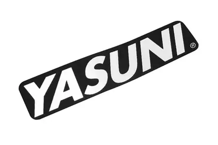 Yasuni išmetimo antgalio lipdukas 110x25mm