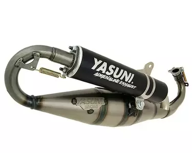 Izpušni sistem Yasuni Carrera 16 Aluminium Black Gilera Piaggio - TUB423B