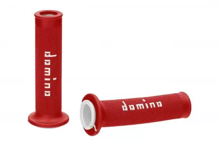 Domino A010 Road-Racing rojo/blanco 22mm 125mm palas - A01041C4642B7-0