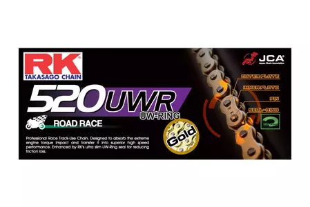 Łańcuch napędowy RK 520UWR/112 UW-Ring G&B otwarty z zakuwką  - GB520UWR-112-CLF