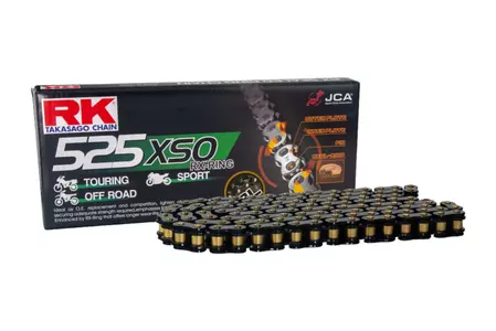 RK 525 XSO 108 RX-Ring nyitott hajtáslánc feketével, fülkékkel - SW525XSO-108-CLF