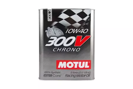Синтетично моторно масло Motul 300V 4T 10W40 Chrono 2л - 110302