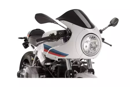 Puig Racing Motorrad Windschutzscheibe schwarz - 9402N