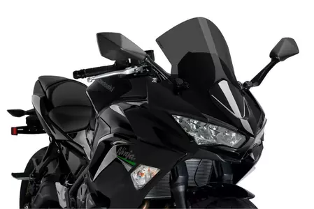 Čelní sklo motocyklu Puig Racing silně tónované - 3880F