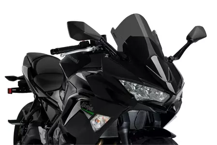 Čelní sklo motocyklu Puig Racing silně tónované - 3881F
