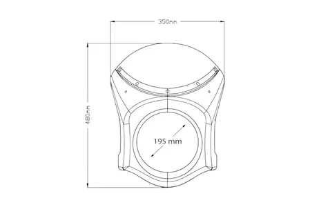 Puig Polopropustné čelní sklo na motorku černé, karbonové pouzdro - 3170N