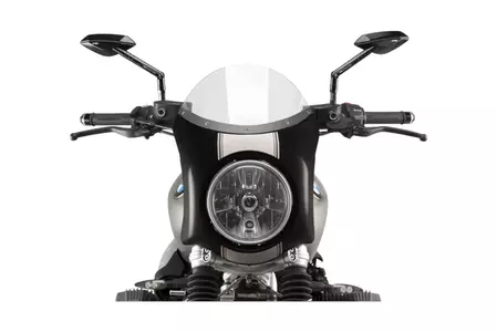 Szyba motocyklowa Puig Semifaring przeźroczysty, obudowa Carbon - 9254W