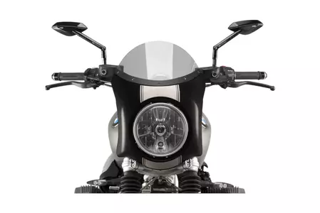 Para-brisas Puig Semifaring cinzento para motos, caixa em carbono - 9254H
