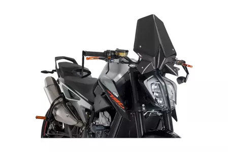 Puig Sport New Generation Motorrad-Windschutzscheibe für Nakedbike Carbon - 9668C