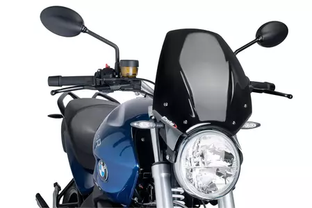 Čelní sklo Puig Sport New Generation pro motocykly Nakedbike černé - 6488N
