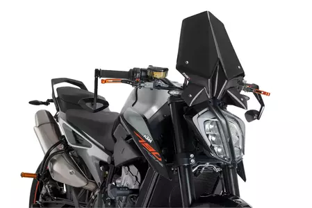 Puig Sport New Generation Motorrad Windschutzscheibe für Nakedbike schwarz - 9668N