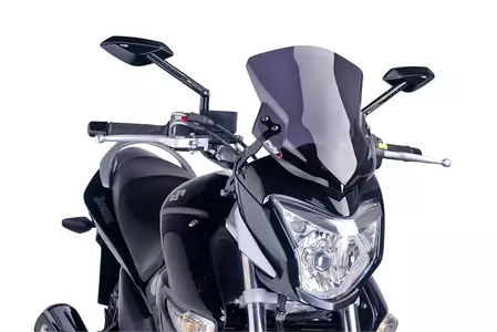 Szyba motocyklowa Puig Sport New Generation do Nakedbike'a mocno przyciemniany - 6251F