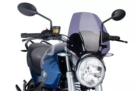 Čelní sklo Puig Sport New Generation pro motocykly Nakedbike silně tónované - 6488F