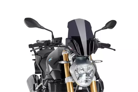 Puig Sport New Generation Motorrad Windschutzscheibe für Nakedbike stark getönt - 7651F