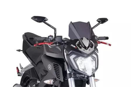 Puig Sport New Generation Motorrad Windschutzscheibe für Nakedbike stark getönt - 7654F