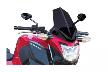 Puig Sport New Generation Motorrad Windschutzscheibe für Nakedbike stark getönt - 7655F
