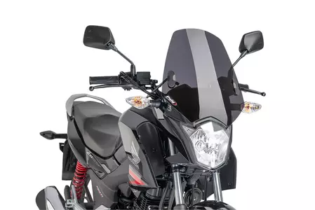Čelní sklo Puig Sport New Generation pro motocykly Nakedbike silně tónované - 7726F