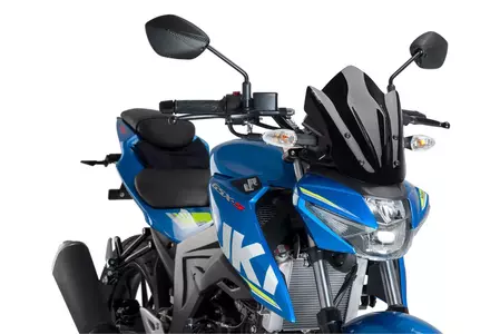 Puig Sport New Generation Motorrad Windschutzscheibe für Nakedbike stark getönt - 9873F