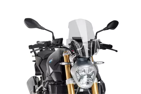 Puig Sport New Generation Motorrad-Windschutzscheibe für Nakedbike transparent - 7651W
