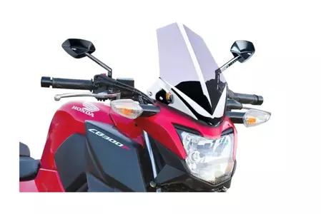 Puig Sport New Generation Motorrad-Windschutzscheibe für Nakedbike transparent - 7655W