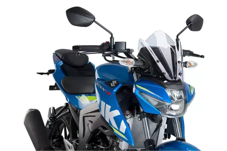 Puig Sport New Generation Motorrad-Windschutzscheibe für Nakedbike transparent - 9873W