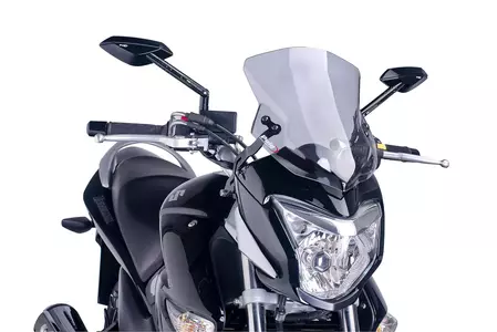 Puig Sport Nová generácia čelného skla na motorku pre Nakedbike šedá - 6251H
