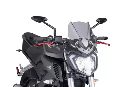 Parabrezza per moto Puig Sport New Generation per Nakedbike grigio - 7654H