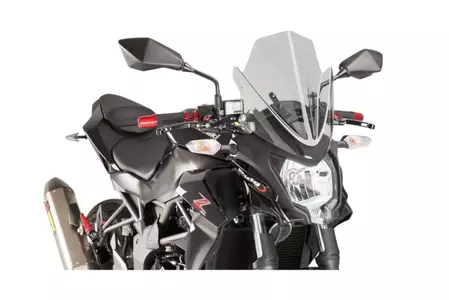 Puig Sport New Generation Motorrad Windschutzscheibe für Nakedbike grau - 7656H