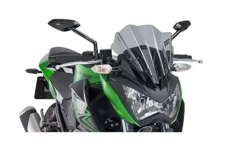 Puig Sport New Generation предно стъкло за мотоциклет за Nakedbike сиво - 7657H