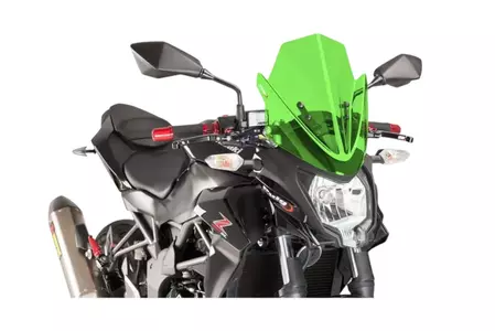 Puig Sport New Generation предно стъкло за мотоциклет за Nakedbike зелено - 7656V