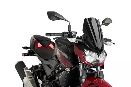 Puig Sport New Generation Motorrad Windschutzscheibe für Nakedbike schwarz - 3548N