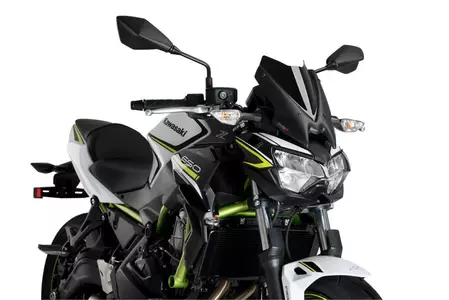 Čelní sklo Puig Sport New Generation pro motocykly Nakedbike černé - 3864N