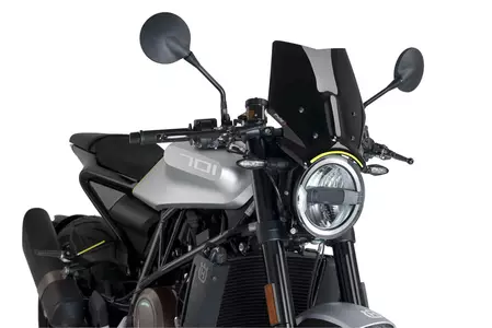 Puig Sport New Generation Motorrad Windschutzscheibe für Nakedbike schwarz - 9750N
