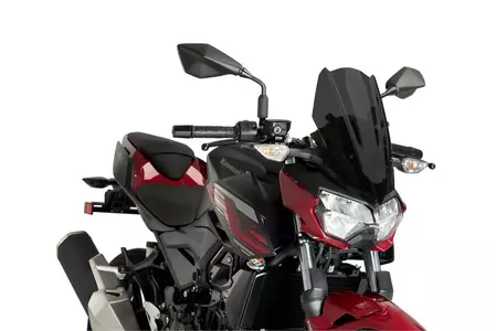 Čelní sklo Puig Sport New Generation pro motocykly Nakedbike silně tónované - 3548F