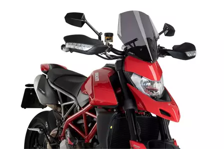Szyba motocyklowa Puig Sport New Generation do Nakedbike'a mocno przyciemniany - 3634F