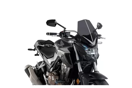 Vjetrobran motocikla Puig Sport New Generation za Nakedbike, jako zatamnjen - 3657F