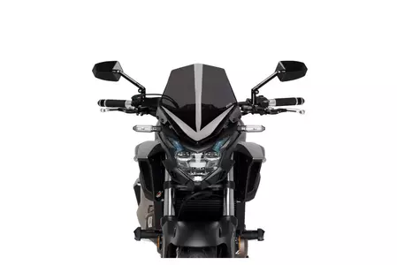 Puig Sport New Generation предно стъкло за мотоциклет за Nakedbike силно затъмнено-2