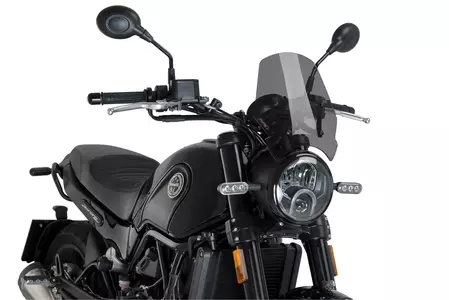 Pare-brise moto Puig Sport Nouvelle Génération pour Nakedbike fortement teinté - 9747F