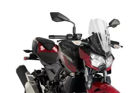 Puig Sport New Generation Motorrad-Windschutzscheibe für Nakedbike transparent - 3548W