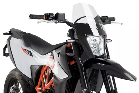 Pare-brise moto Puig Sport Nouvelle Génération pour Nakedbike transparent - 3586W