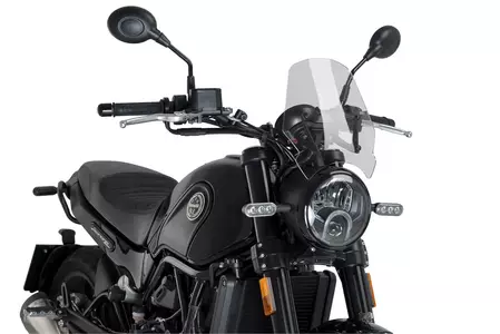 Pare-brise moto Puig Sport Nouvelle Génération pour Nakedbike transparent - 9747W