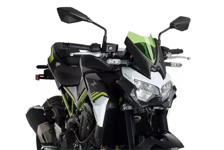 Puig Sport New Generation Motorrad-Windschutzscheibe für Nakedbike grün - 3840V