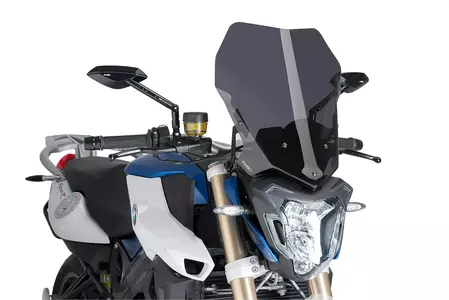Puig Tour New Generation Motorrad Windschutzscheibe für Nakedbike stark getönt - 8187F