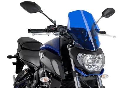 Puig Tour New Generation Motorrad-Windschutzscheibe für Nakedbike blau - 9667A
